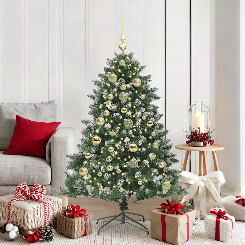 Albero di Natale | Decorazioni natalizie artificiale con 150 LED Verde 150 cm