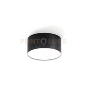 GPL242C- PLAFONIERA NERA A LED IN ALLUMINIO 3000K 960LM 12W D.12CM