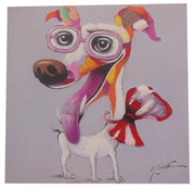 Biscottini Quadro olio su tela dipinto a mano 60x3x60 dare tocco L60xPR3xH60 L60xPR3xH60