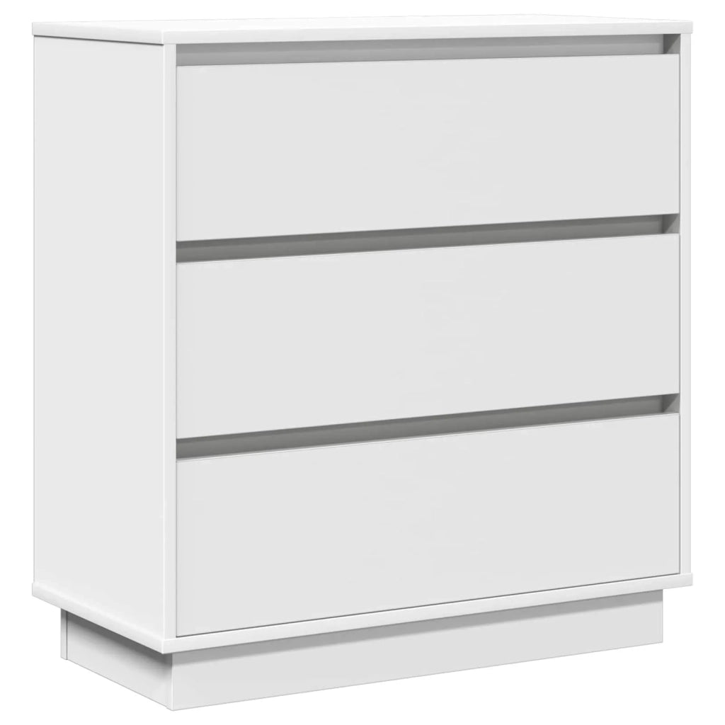 Comodino | Armadio da Notte | Mobiletto da notte Bianco 71 x 34,5 x 75 cm Legno multistrato