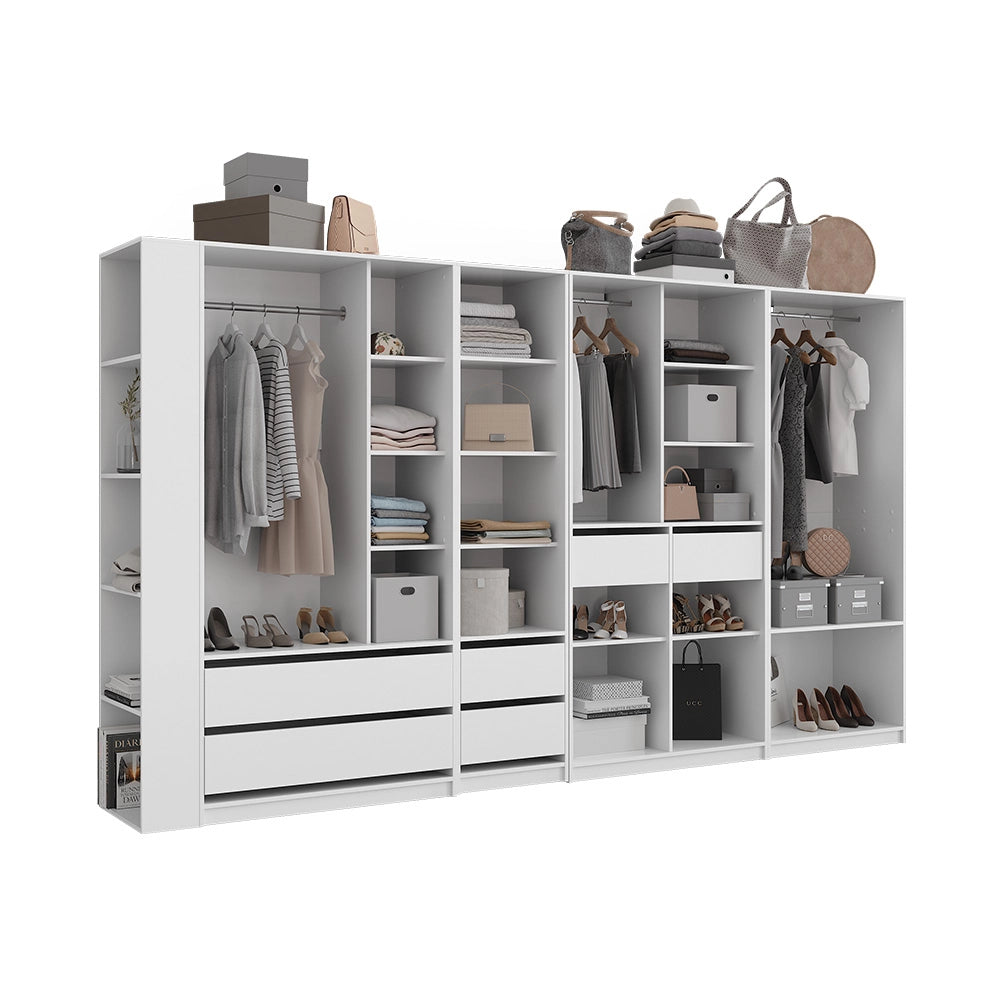Armadio Elmo Bianco 50 x 200 cm Set di 5 Vicco