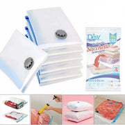 Trade Shop - 12 Sacchetti Sottovuoto Salvaspazio 40x60 Buste Sacco Salva Spazio Abiti Piumoni -