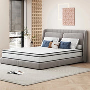 Matrass 90x200cm, Altezza 25cm, Durezza Media, Matrass a Cuscino con Schiuma Comfort, Dimensioni 140x190/200cm