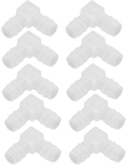 Flessibile 90 Gradi - Connettore in Plastica - Flessibile - Attacco - Connettore - Pezzo Angolare - 10 Pezzi - PP Translucido