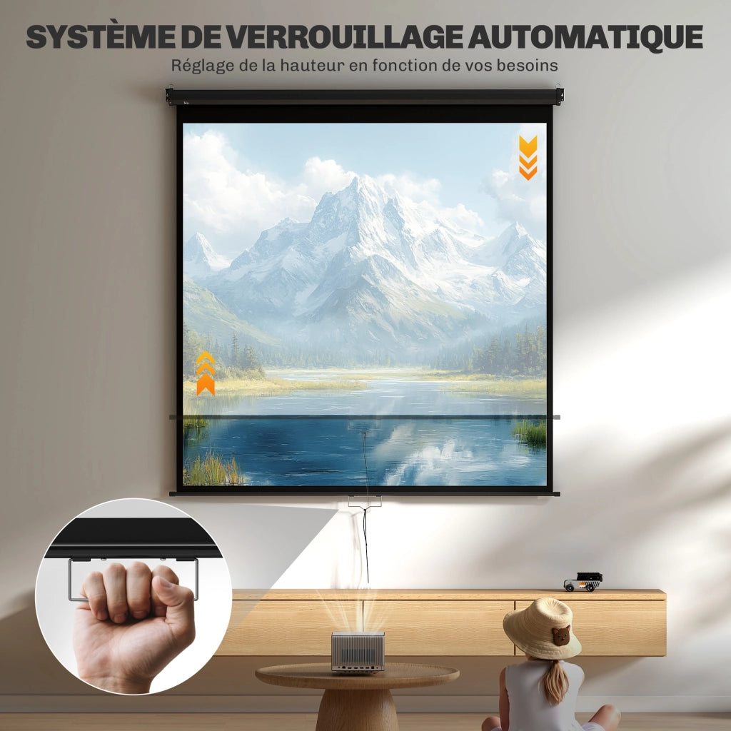 Schermo per proiezione TV e Home Cinema ¨C Minimal ¨C 178x178 cm