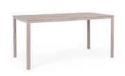 Tavolo da Esterno 156x78 cm in Acciaio e HDPE Sarita Antracite