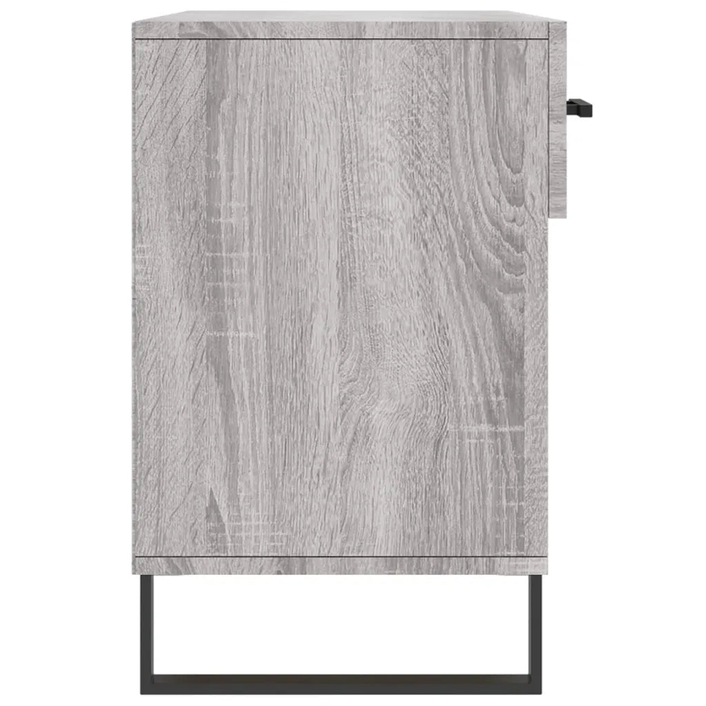 Panca Porta Scarpe-Sgabello-Panca Scarpiera Grigio Sonoma 102x35x55 cm Legno Multistrato 590047
