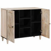 Credenza | Madia | Buffet da pranzo | Armadio da pranzo Bianco Sbiancato 90 x 33 x 75 cm