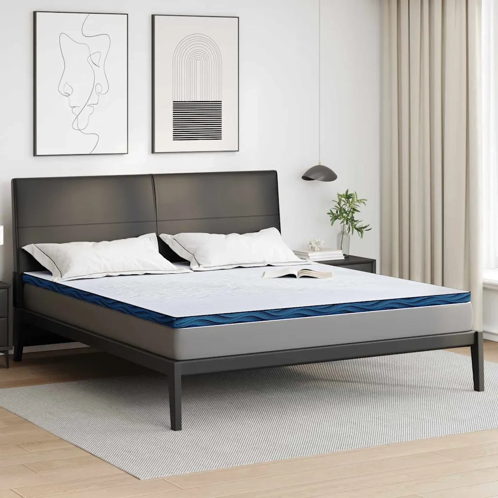 Topper per materasso Bianco 200 x 200 cm Tessuto Jacquard CFW8069092
