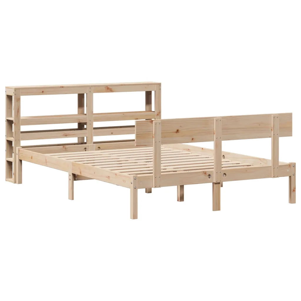 Letto senza Materasso 120x200 cm in Legno Massello di Pino