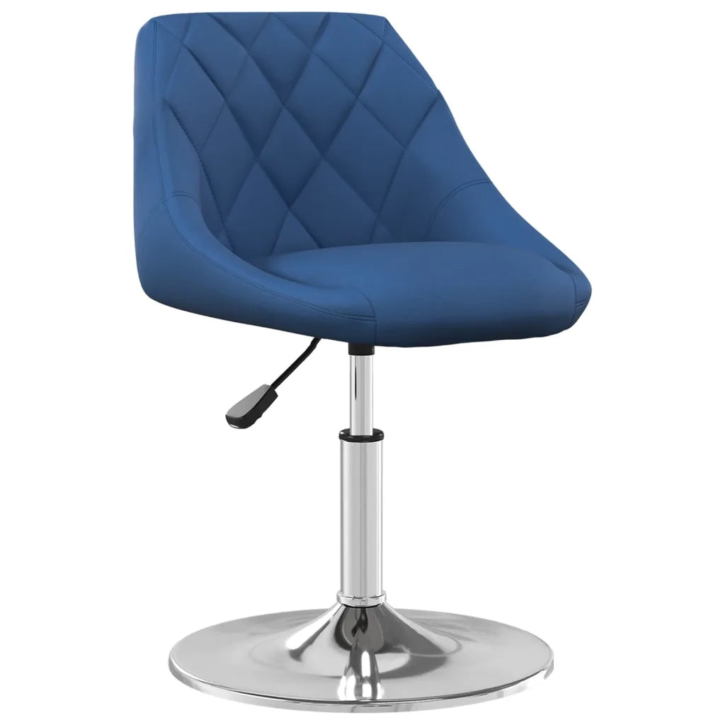 Sedie da Pranzo Girevoli 2 pz Blu in Velluto 335287