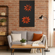 Pannello decorativo da parete flowers 60x120 cm design moderno | Duzzle