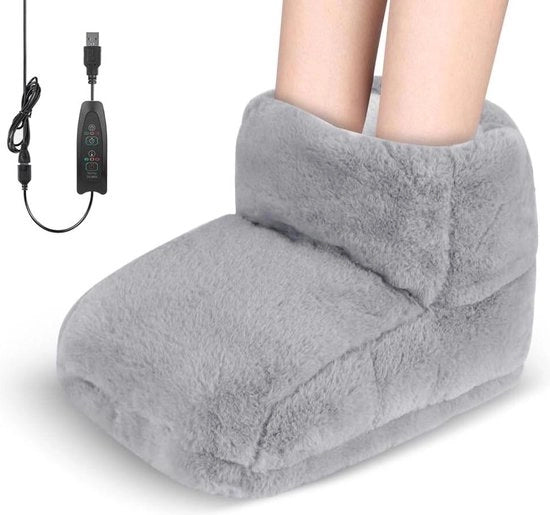 Caldaia Elettrica per Piedi con Rivestimento Interno Lavabile - 3 Impostazioni di Riscaldamento - Grigio