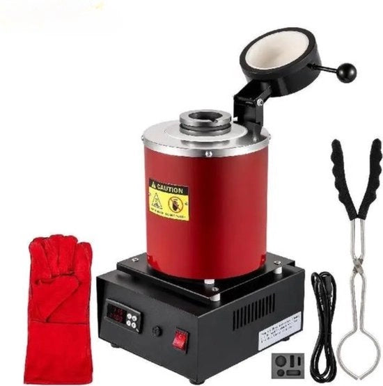 Macchina di Fusione Metallica Professionale - 3KG - Apparecchiatura di Fusione - Con Schermo a LED - Fornace con Alta Precisione