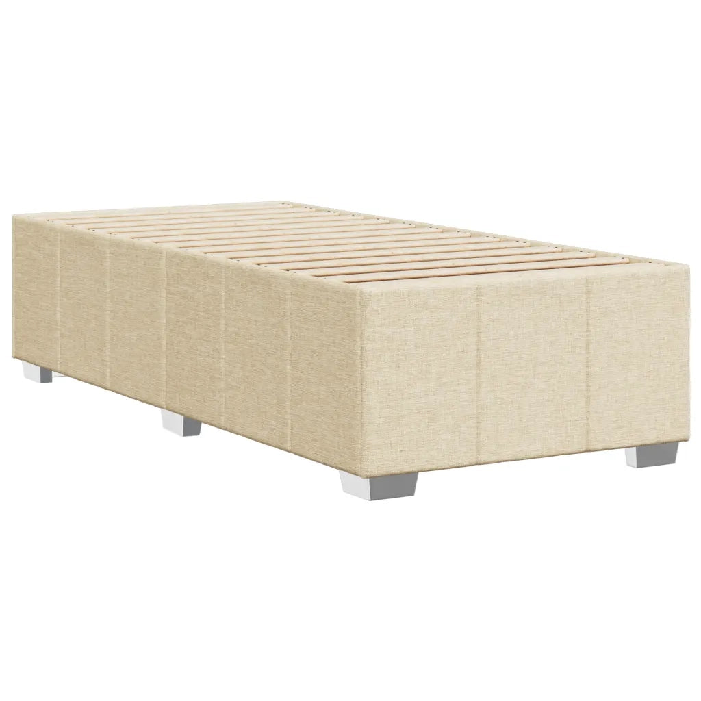 vidaXL Giroletto senza Materasso Crema 90x190 cm in Tessuto