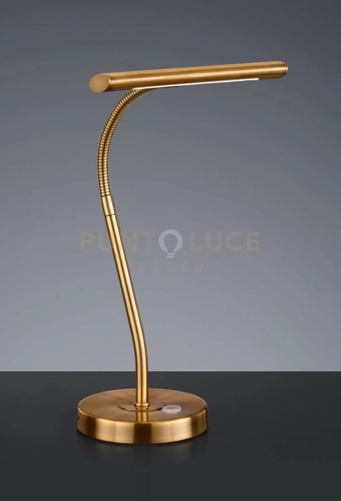 CURTIS LAMPADA DA TAVOLO LED 4W · 1x 430lm, 3000K OTTONE INVECCHIATO C/FLESSIBILE CM18xH36