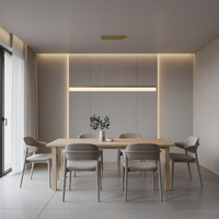 Lampada Da Soffitto Led App1694-cp 120 Cm Brush Gold