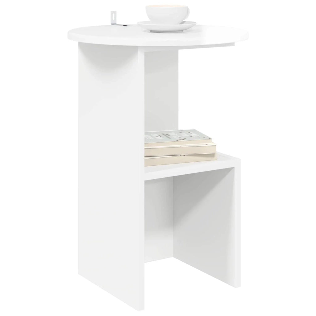 Tavolo laterale Bianco Lucido Ø 39,5 x 55 cm 8001041