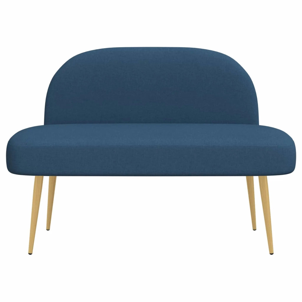 Panchina imbottita con schienale Blu 110 x 60 x 76 cm CFW1398837