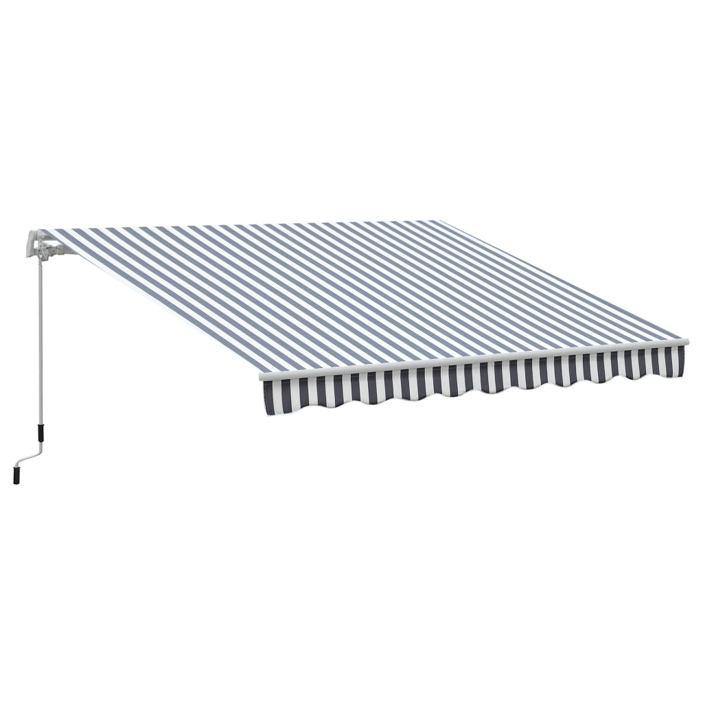 Tendone da balcone a bracci articolati ¨C zephmum ¨C grigio bianco 295x245 cm
