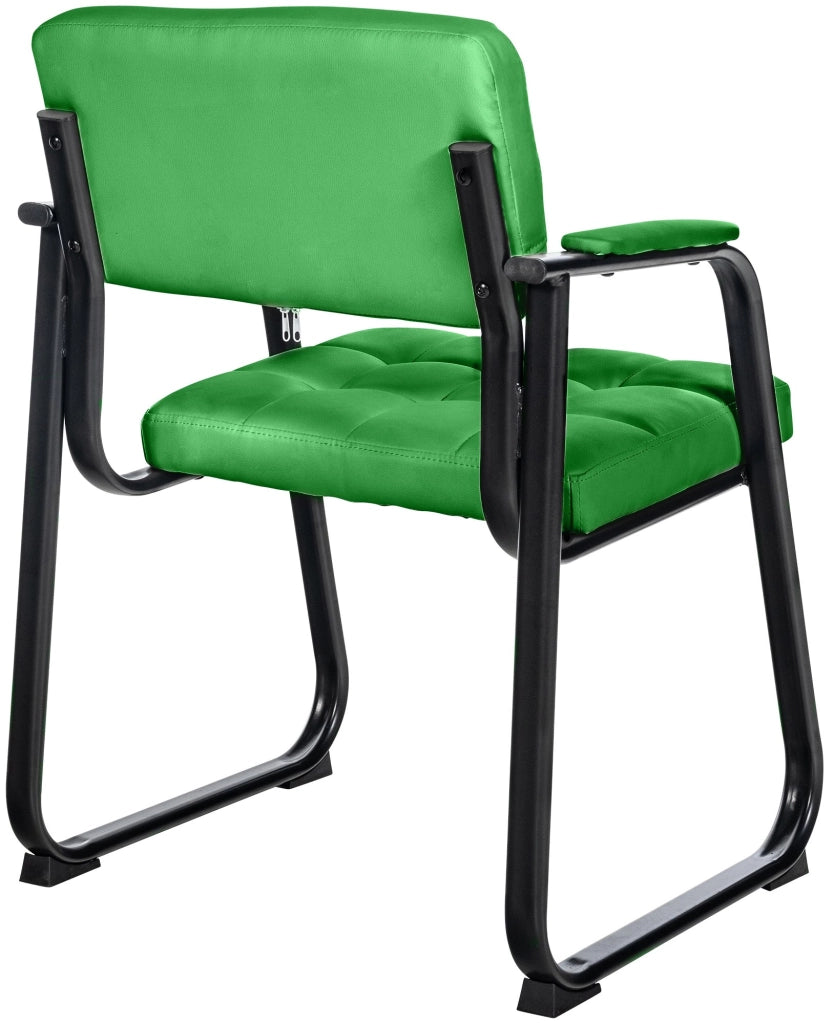 Sedia Visitatore Canada B in Similpelle verde