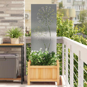 Schermo per privacy in giardino Traforo Argento 50 x 140 cm 876305