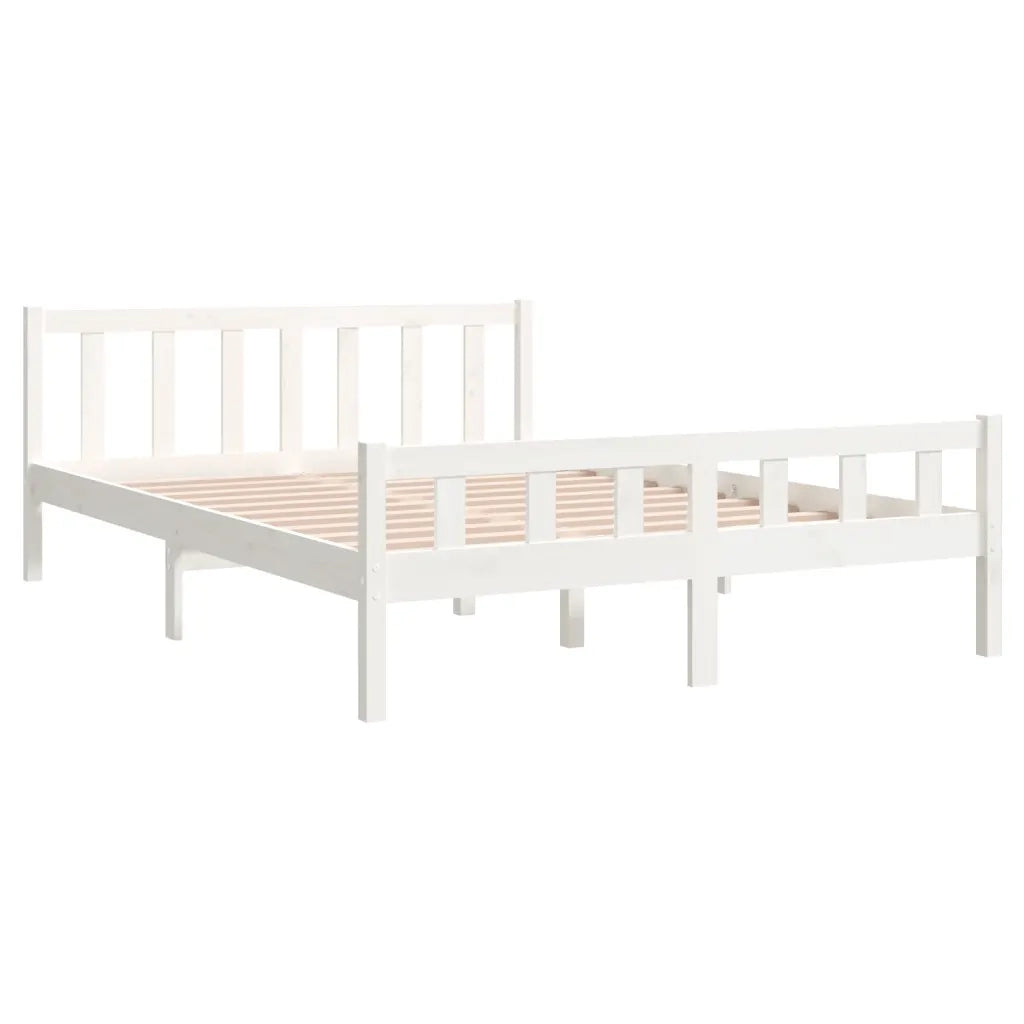 Giroletto Bianco in Legno Massello 150x200 cm King Size 810685