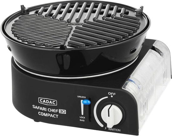 Barbecue a gas compattibile per campeggio - Ideale per le vacanze

Modello: CPB-1234
Potenza: 30.000 BTU
Dimensioni: 45x35x25 cm
Peso: 12 kg
Materiali: Acciaio inossidabile e plastica
Colore: Nero