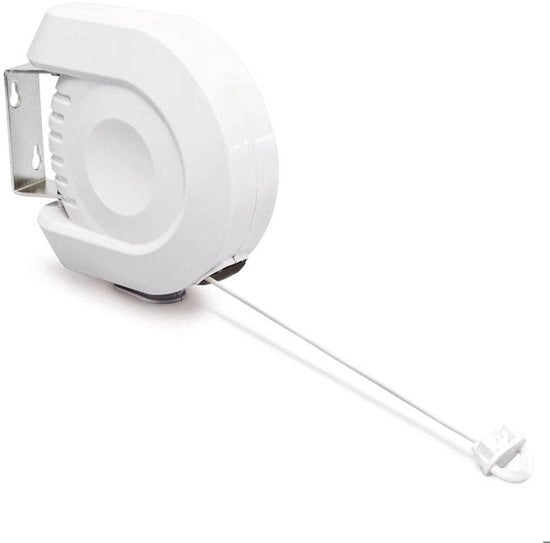 Wasschikstang, 12m, stang per asciugamani, per uso interno ed esterno, stang per asciugamani, plastica, bianca