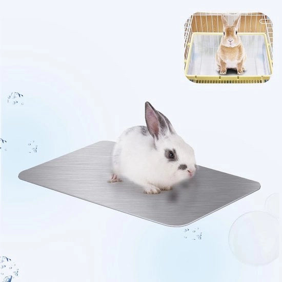 Matrice di raffreddamento per roditori - Pannello di raffreddamento 12 x 8 cm - Matrice di raffreddamento in alluminio per conigli - Matrice di raffreddamento per animali domestici - Per conigli, hamsters, cavi e altri piccoli animali domestici