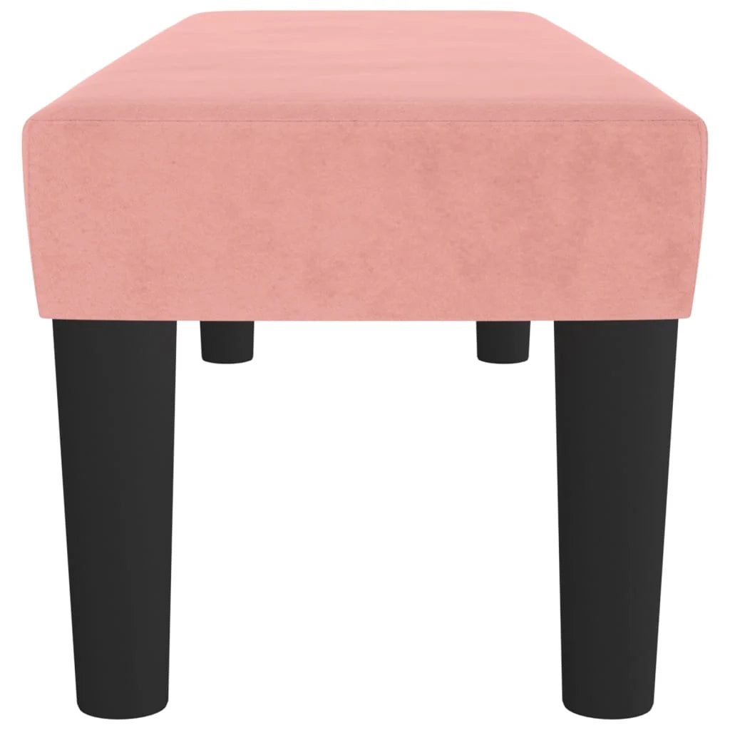 Panca rosa 100 x 30 x 30 cm velluto 02_0010681