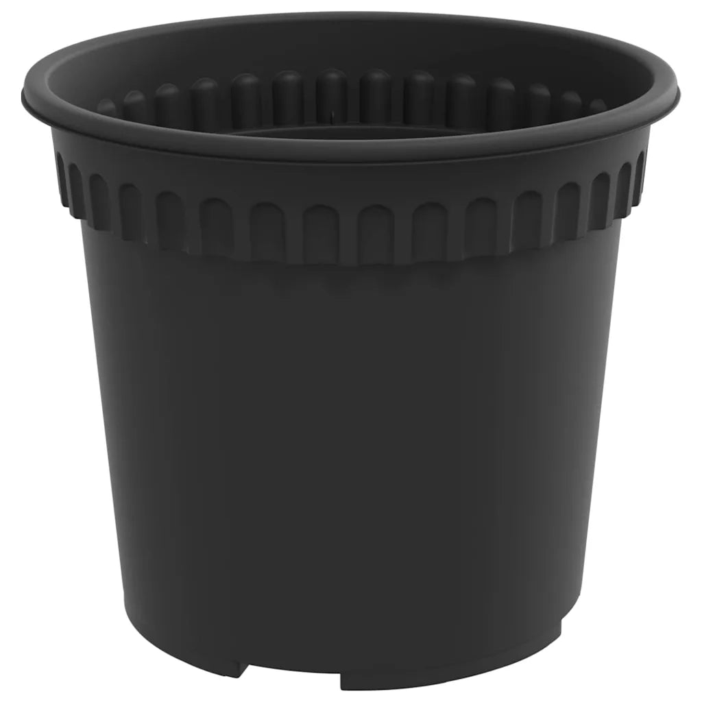 Vasi per Piante 24 pcs Nero Ø 15 x 12 cm Plastica