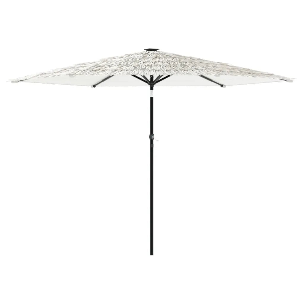 Ombrellone Giardino-Ombrello da Balcone con Palo in Acciaio Bianco 288x288x225 cm