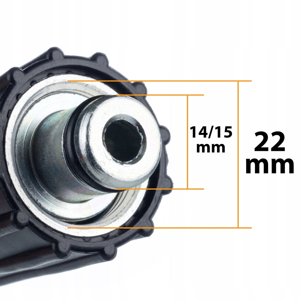 Tubo Alta Pressione 10m M22-QC Lavor – Nylon, 200 Bar, 60°C | Compatibile con Idropulitrici Lavor e Altri