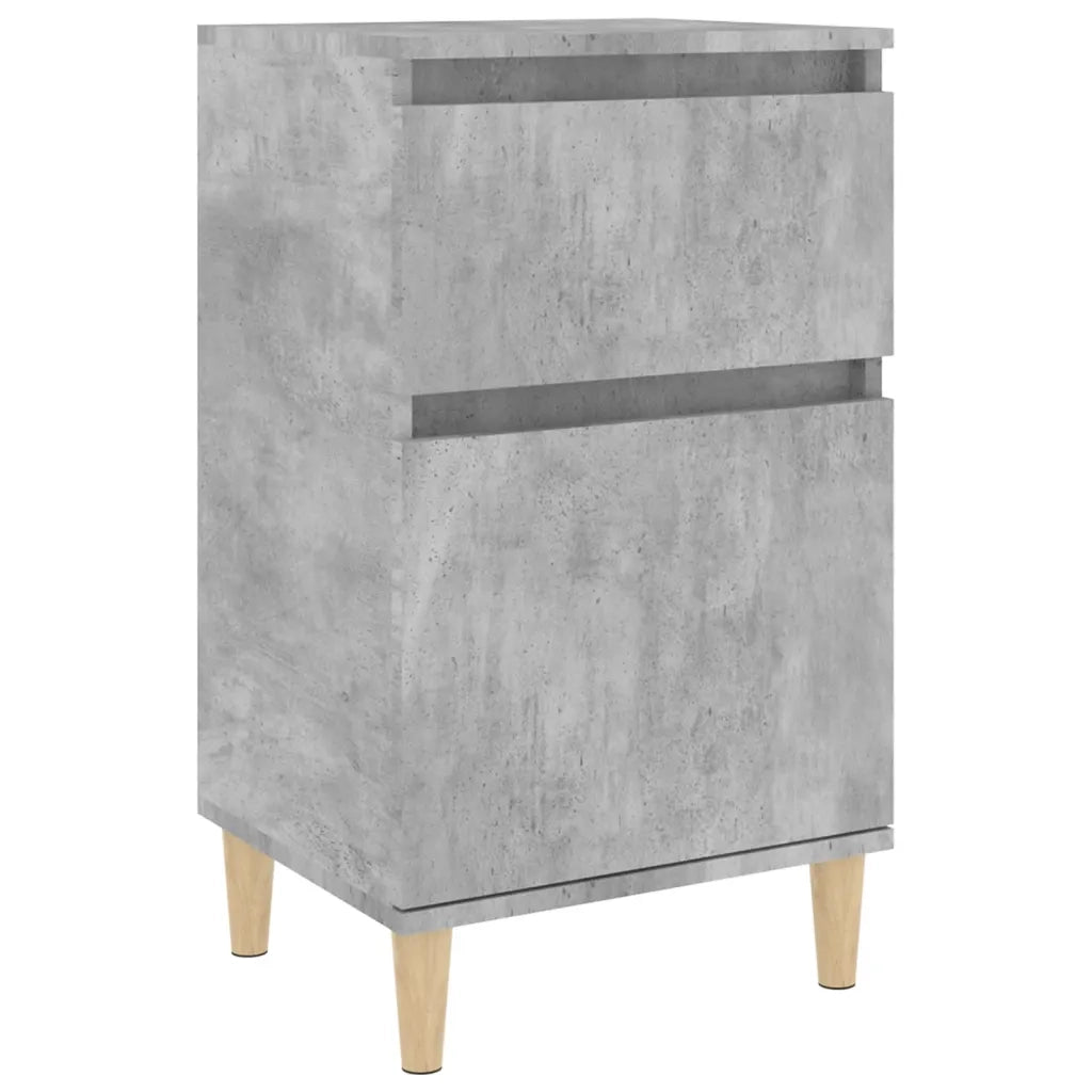 Comodino-Tavolino da notte Grigio Cemento 40x35x70 cm 673949