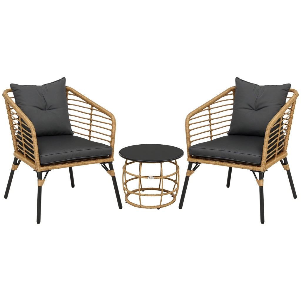 Set Bistrot 3 Pezzi ¨C zephmum ¨C Sedia 2 Pezzi Tavolino 1 Pezzo in Resina 62x65x78