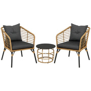 Set Bistrot 3 Pezzi ¨C zephmum ¨C Sedia 2 Pezzi Tavolino 1 Pezzo in Resina 62x65x78