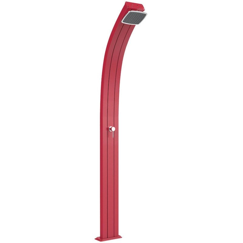 Doccia solare da giardino SPRING CURVA 30 LITRI in alluminio - Doccia Solare Da Giardino Spring Curva 30 Litri In Alluminio Colore Rosso