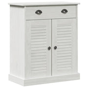 Mobiletto da bagno moderno con 2 ripiani 68 x 34 x 80 cm in legno massello di mango bianco 02_0057910