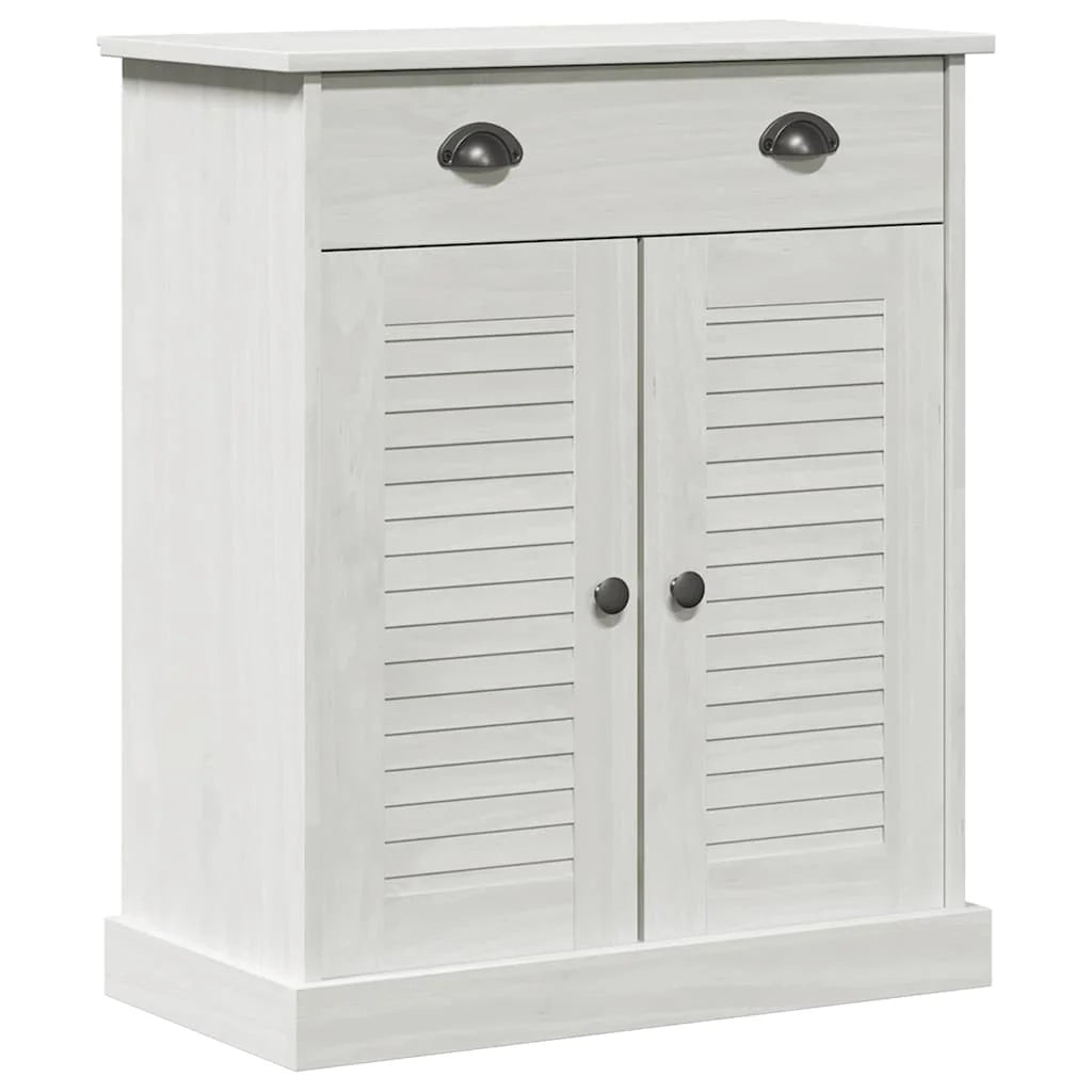 Mobiletto da bagno moderno con 2 ripiani 68 x 34 x 80 cm in legno massello di mango bianco 02_0057910