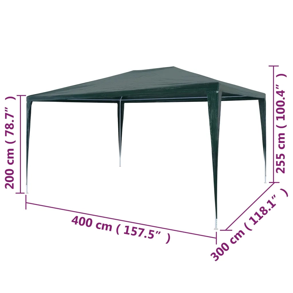 Tendone per Feste 3x4 m Verde 45092