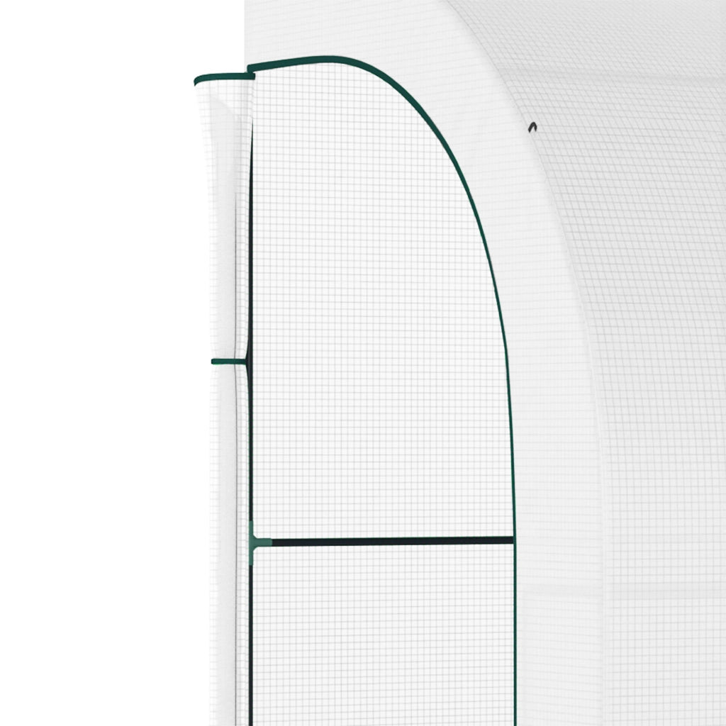 Serra da Balcone con Ripiani 3 Livelli ¨C zephmum ¨C Bianco 300x150x213 cm