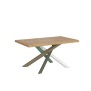 Tavolo allungabile 140/240x90 cm Versalux rovere scortecciato gambe multicolore 4/A