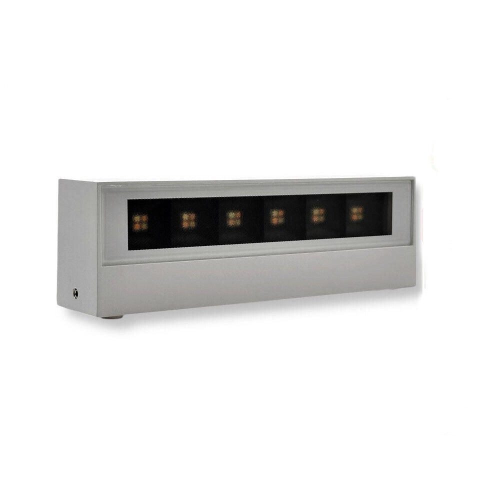 Trade Shop - Applique Led Da Esterno A Doppia Emissione 14 Watt Cct 3 Tonalità Di Luce Ip65 176-3c -
