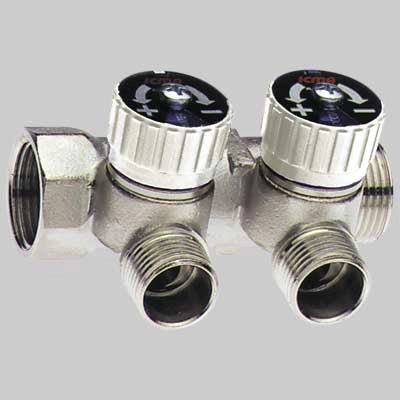 COLLETTORE LINEARE CON RUBINETTI ICMA 4  1x(24x1,5) 3 Vie     ICMA
