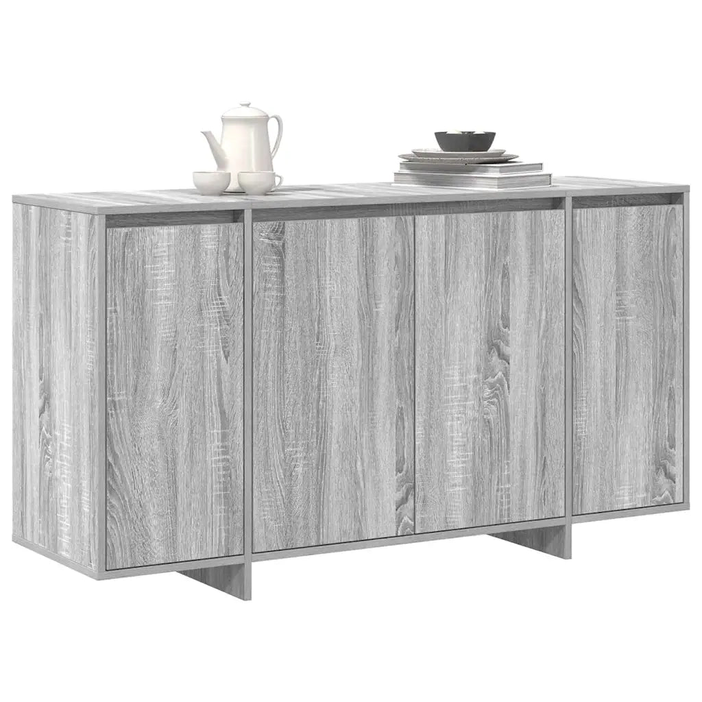 Credenza | Madia | Buffet da pranzo | Armadio da pranzo Grigio Sonoma 135 x 41 x 75 cm Legno multistrato