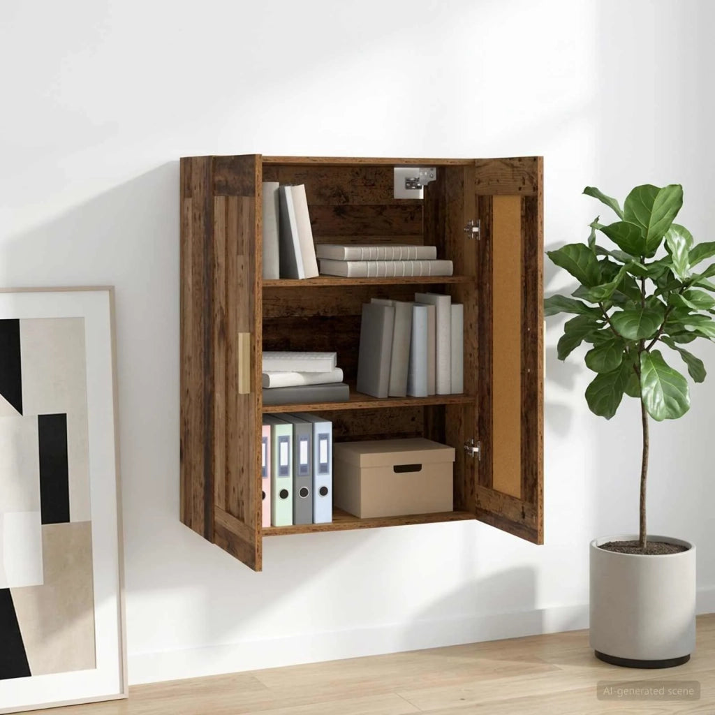 Armadietto a muro A parete Legno antico 69,5 x 34 x 90 cm 8010878