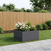 Vaso da giardino Antracite 100 x 100 x 40 cm 8005124