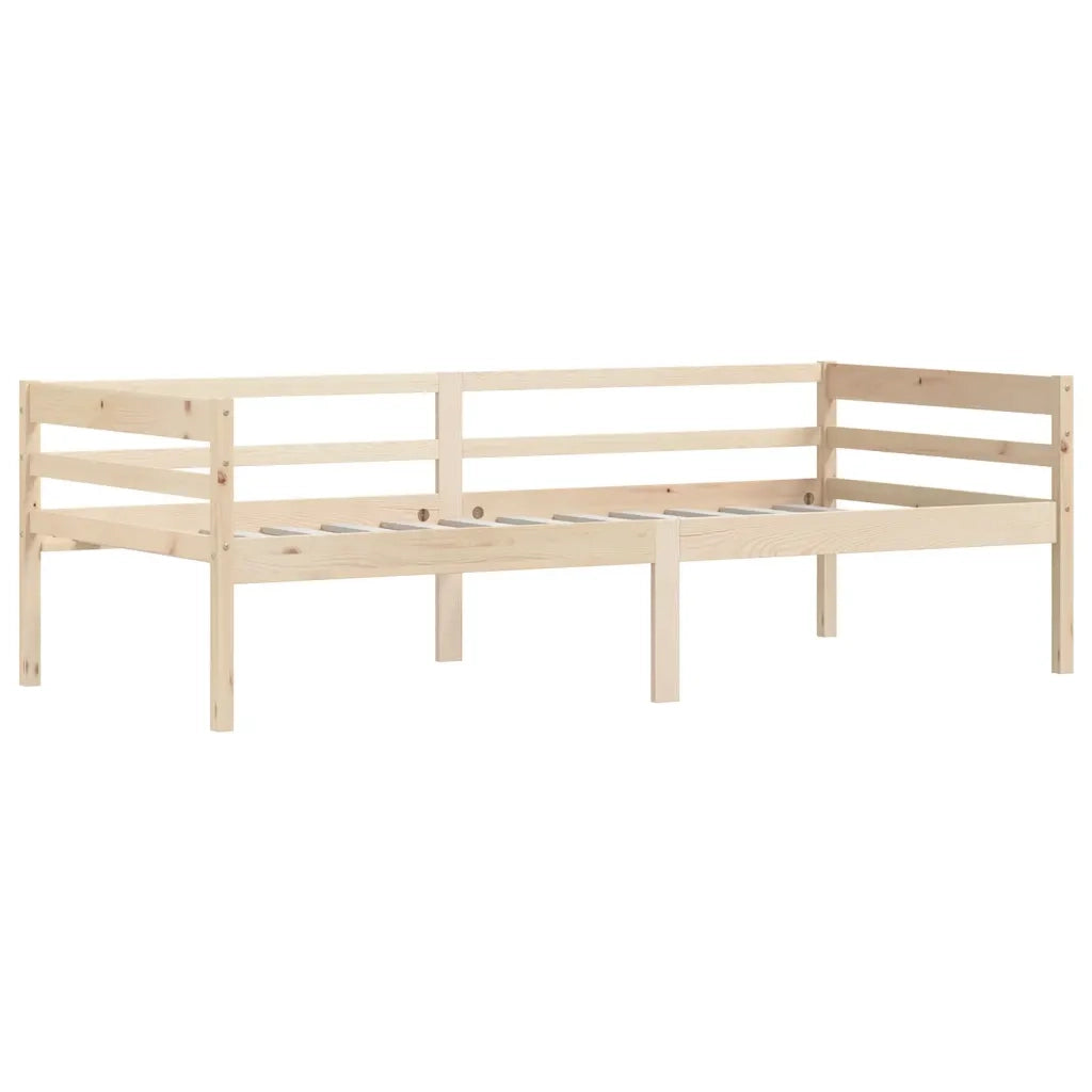 Giroletto senza Materasso 90x200 cm in Legno Massello di Pino 322051