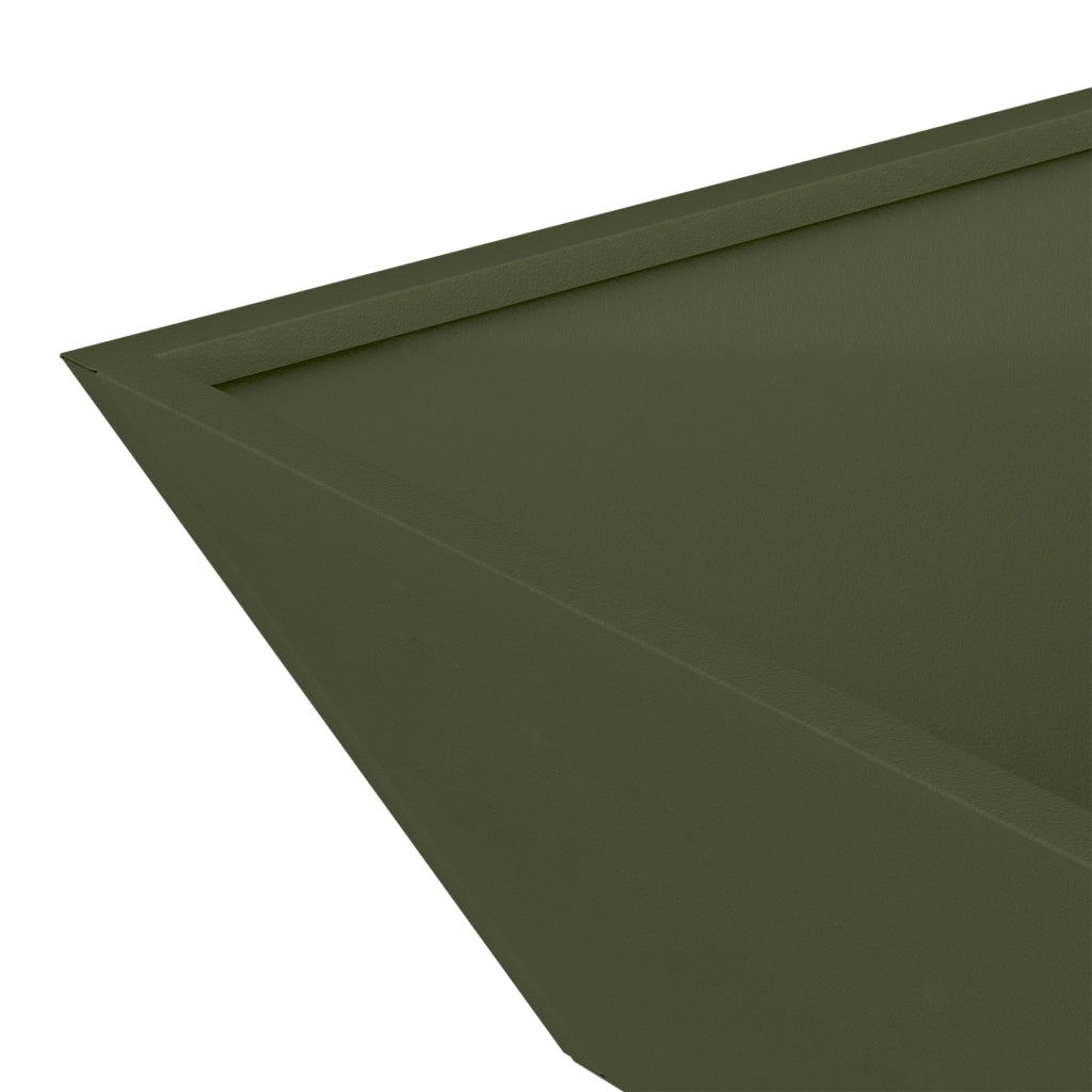 Fioriera In Metallo Verde Oliva Metallo 50 x 50 x 15 cm